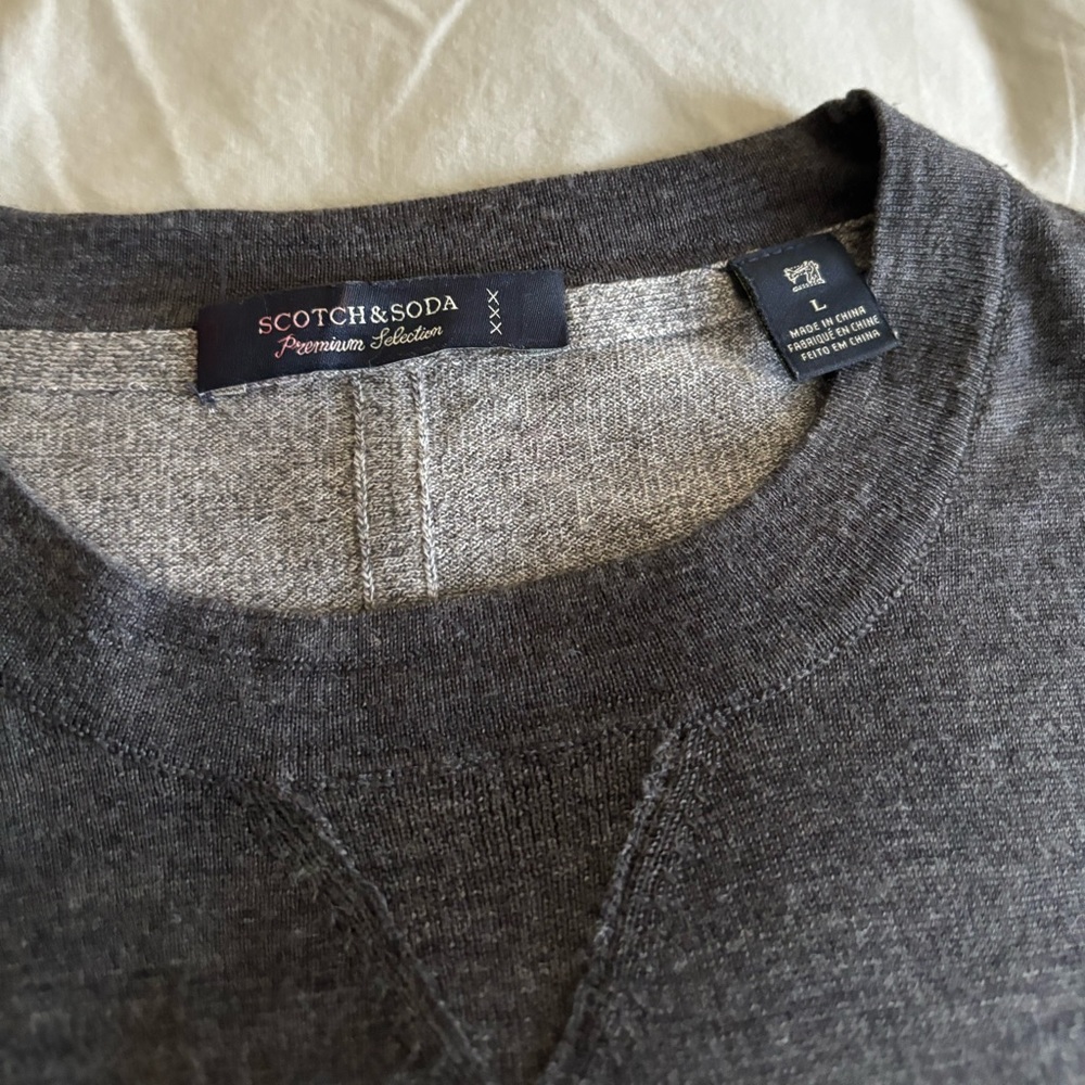 Men’s Scotch & Soda merino wool two-toned shirt